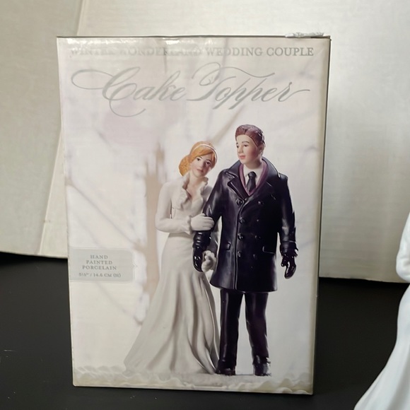 Wedding Cake Topper Winter Wonderland New Weddingstar Figurine Bride Groom - Picture 2 of 9